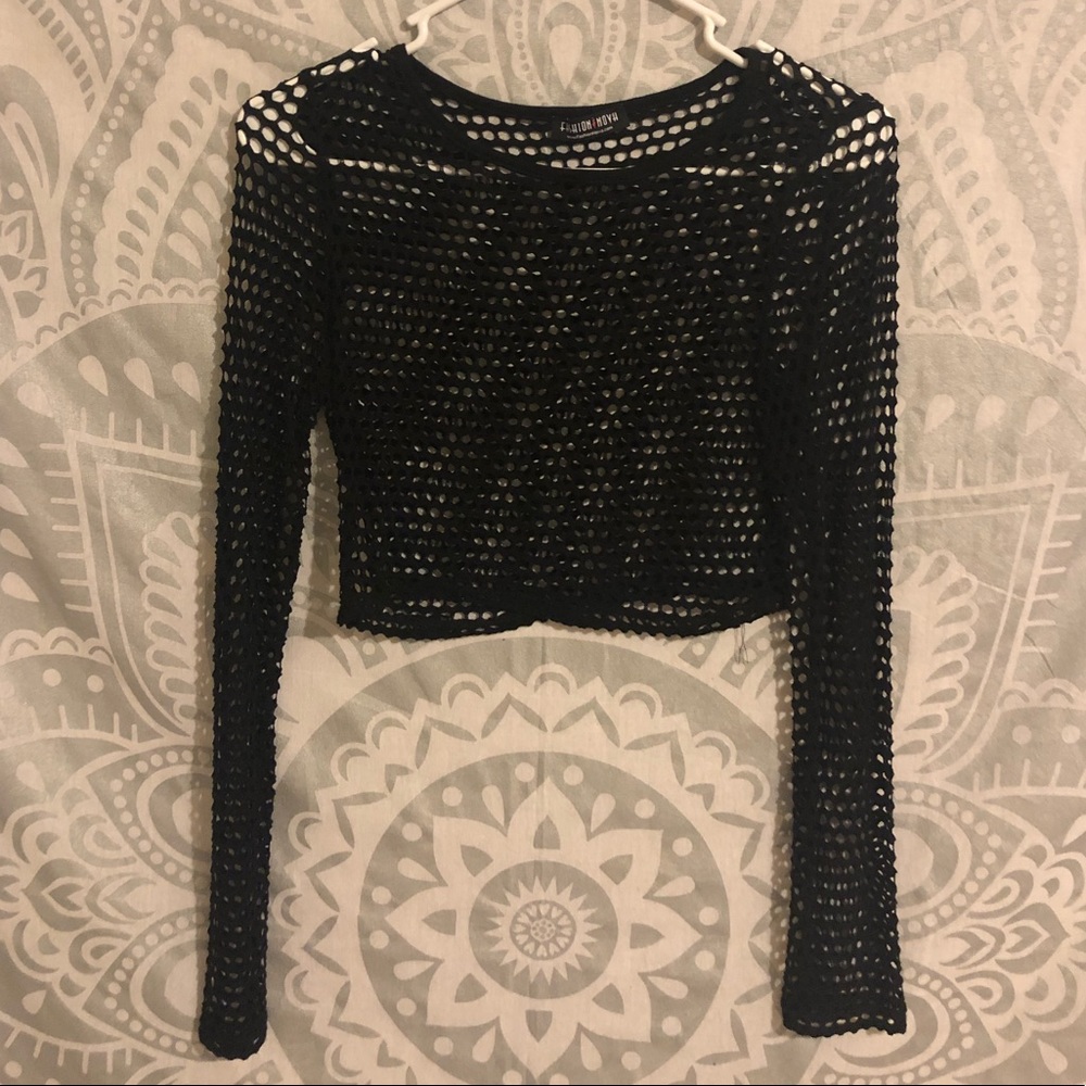 Mesh crop top